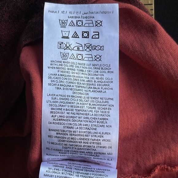 Guess Los Angeles‎ Shirt Mens 2X XXL Red Cotton Short Sleeve Double Sided Y2K - Picture 7 of 12